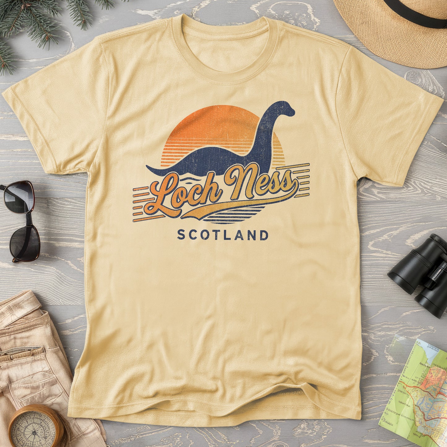 Loch Ness Retro Slant T-Shirt