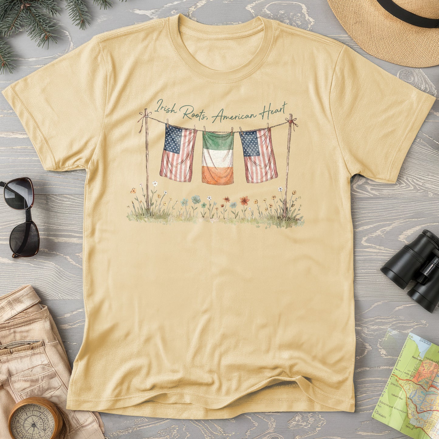 Irish Roots American Heart T-Shirt