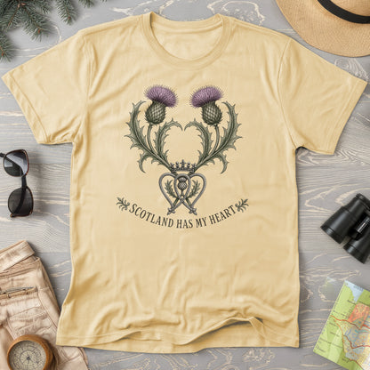Scotland Heart Brooch T-Shirt