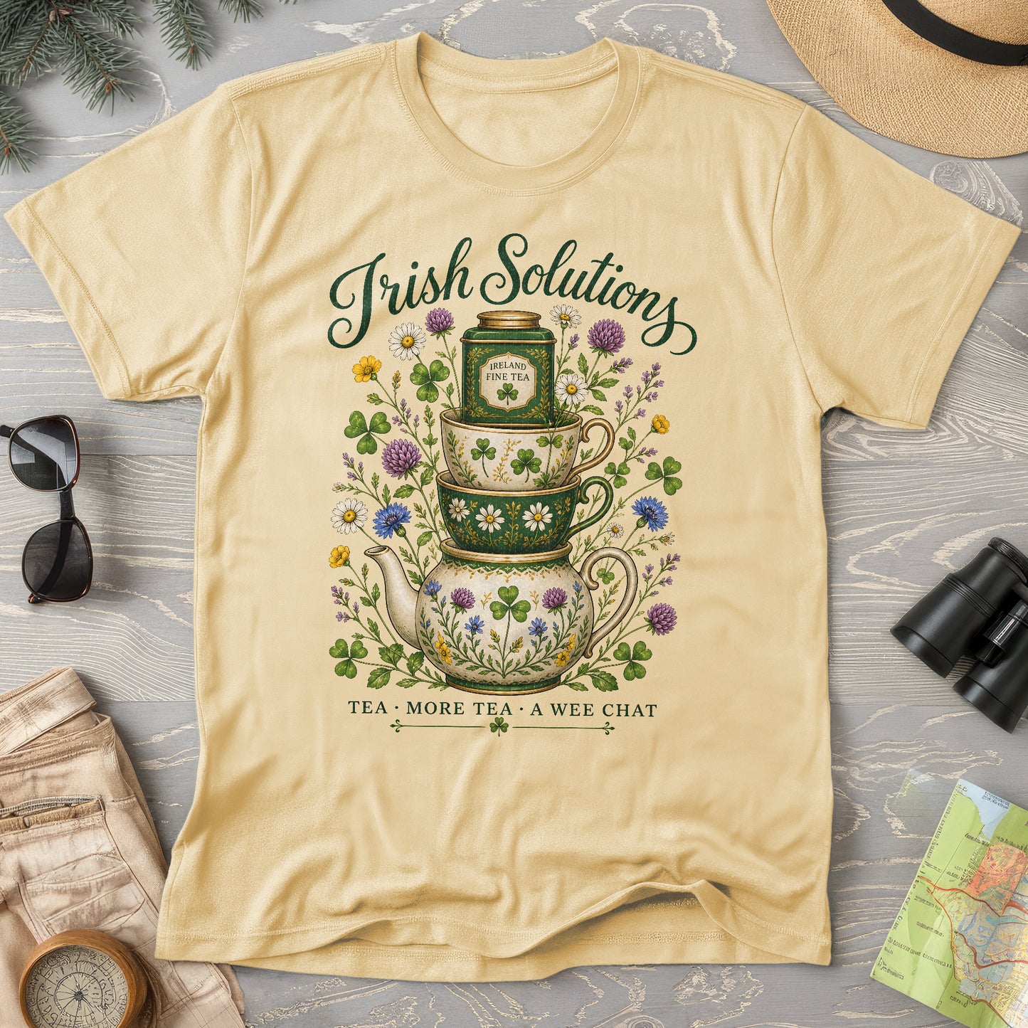 Irish Solutions Tea Cups T-Shirt