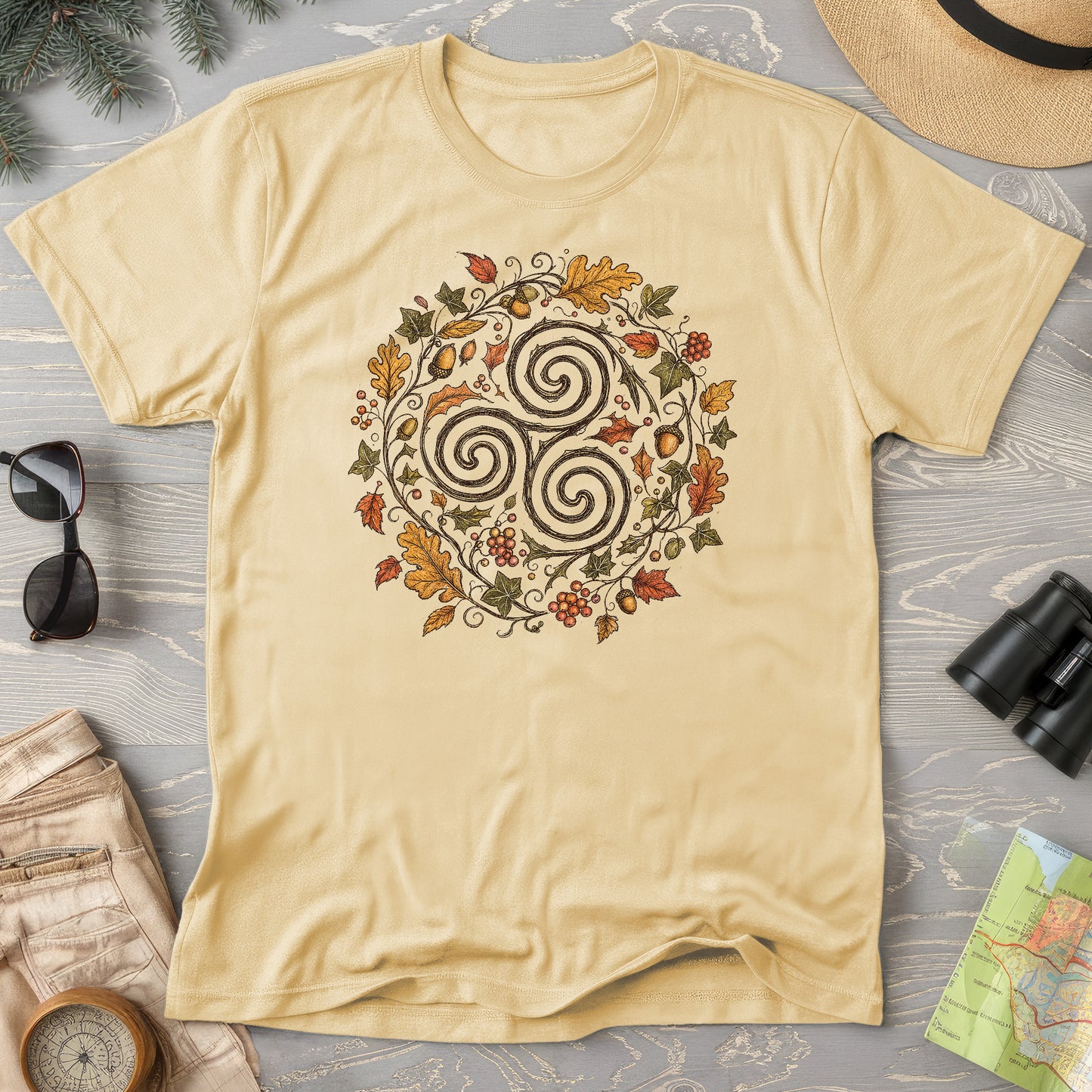 Celtic Autumn Spiral T-Shirt