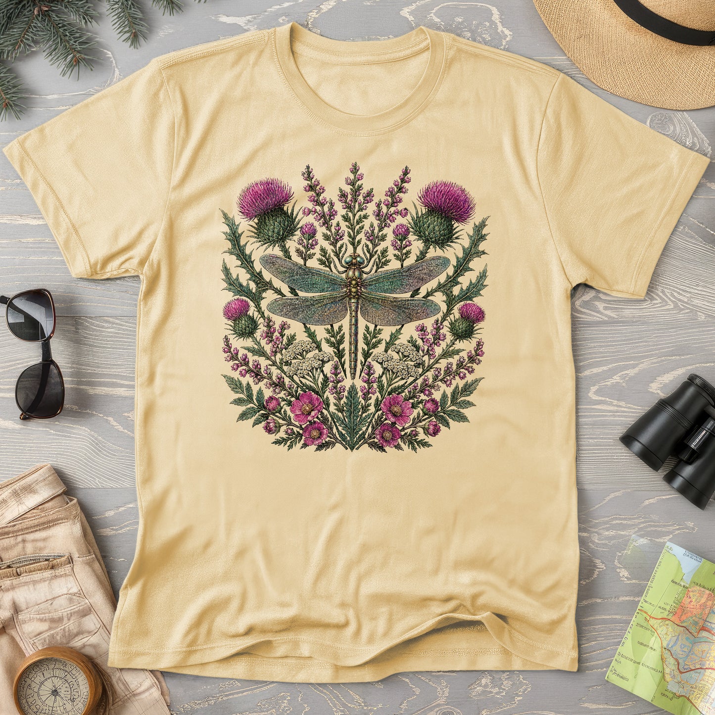 Wild Dragonfly Thistle T-Shirt