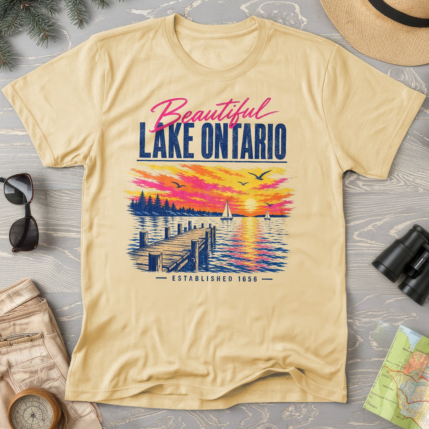 Lake Ontario Color Burst T-Shirt