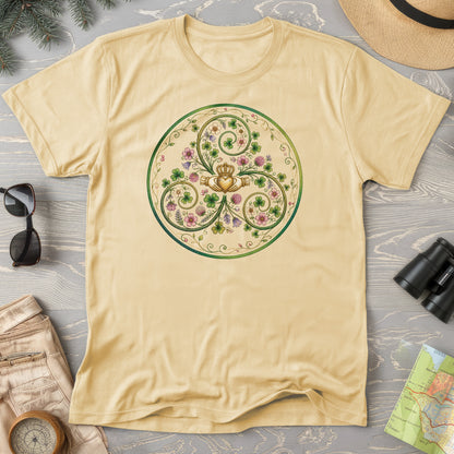 Claddagh Floral Triskele T-Shirt
