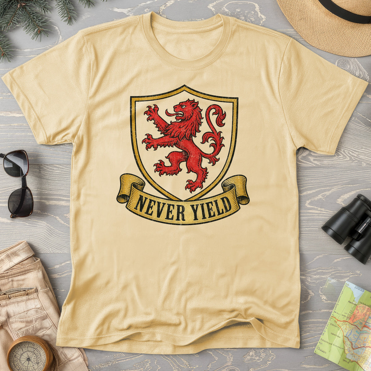 Never Yield Lion T-Shirt