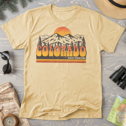 Colorado Rocky Mountains Groovy Vibes Comfort Colors 1717