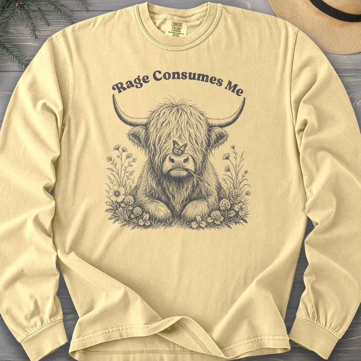 Raging Coo Monogram Long Sleeve Shirt