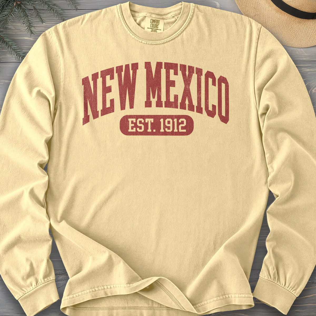 New Mexico Est 1912 Comfort Colors 6014 Long Sleeve