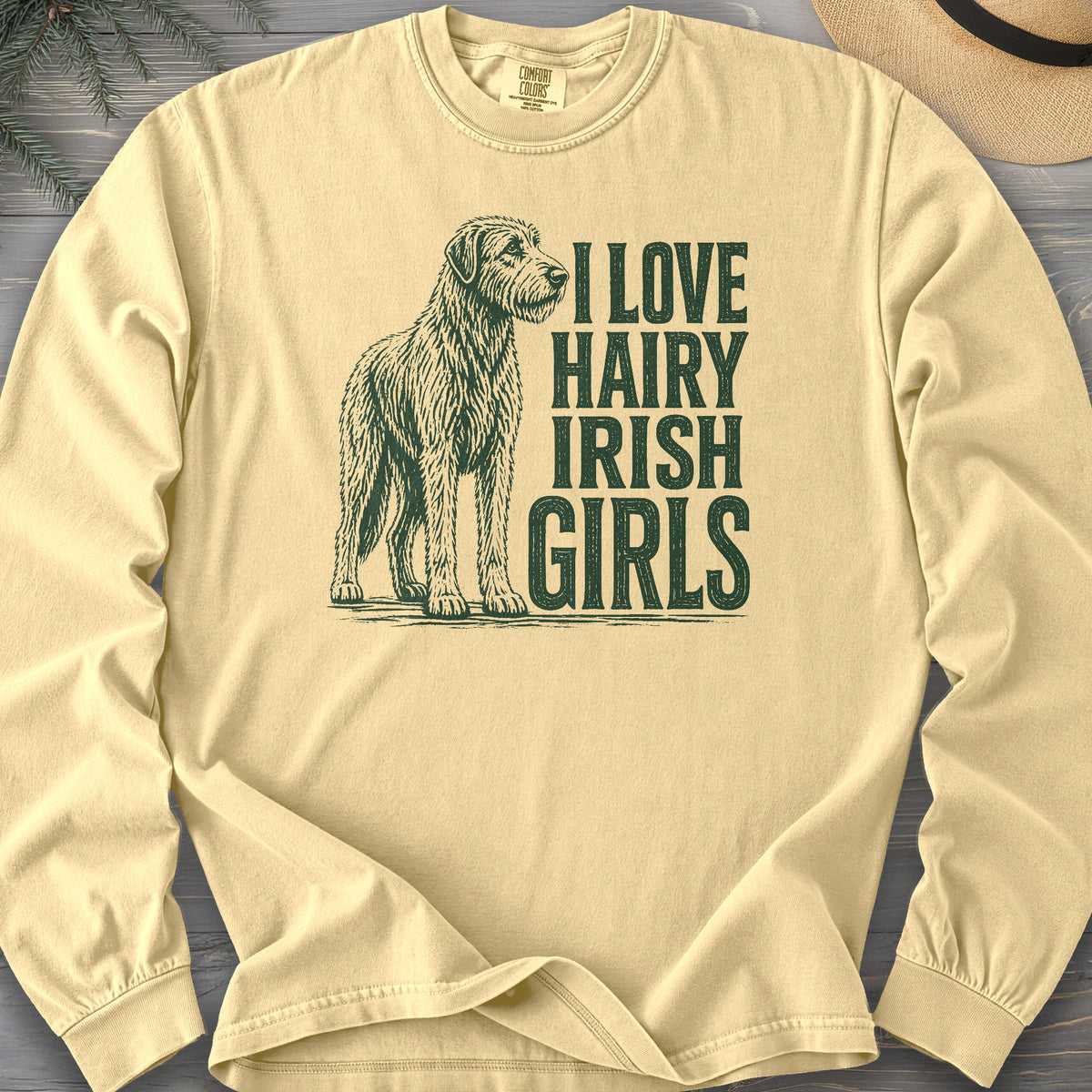 Irish Wolfhound Lover Comfort Colors 6014 Long Sleeve