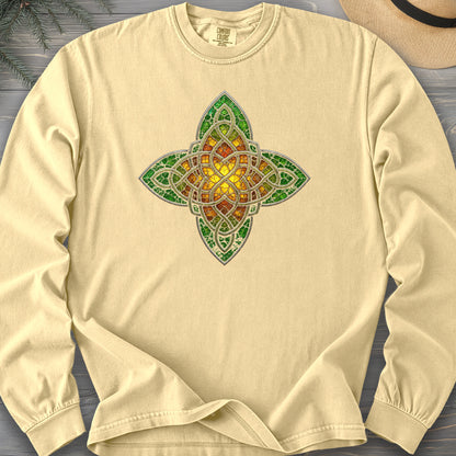Celtic Glass Star Comfort Colors 6014 Long Sleeve