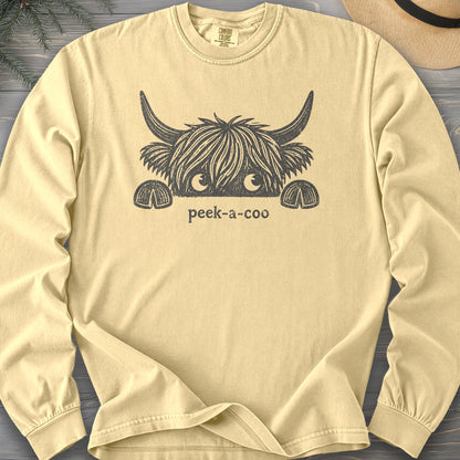 Peek-A-Coo Comfort Colors 6014 Long Sleeve