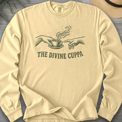 The Divine Cuppa Comfort Colors 6014 Long Sleeve