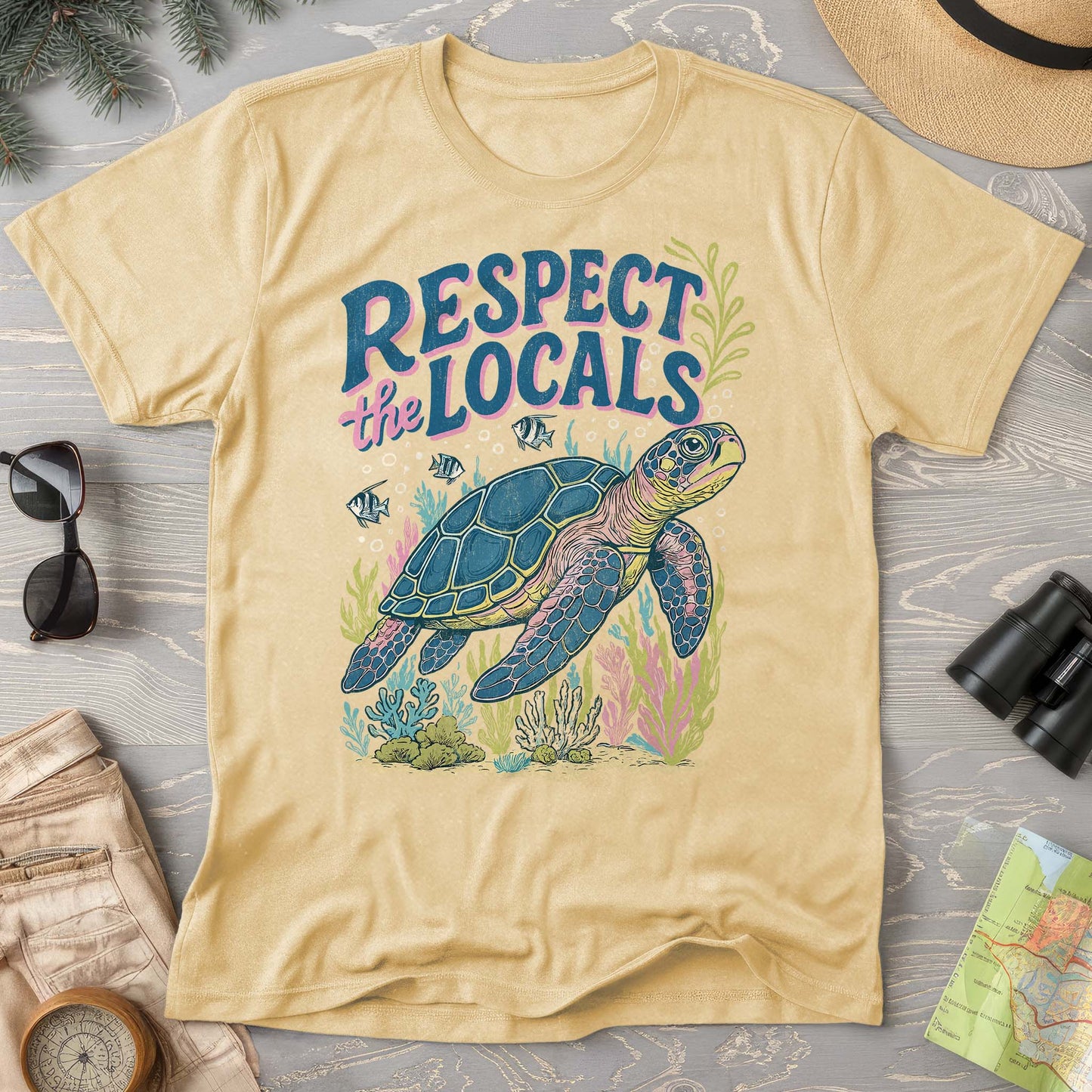 Respect the Locals "Sea Turtle" Comfort Colors T-Shirt