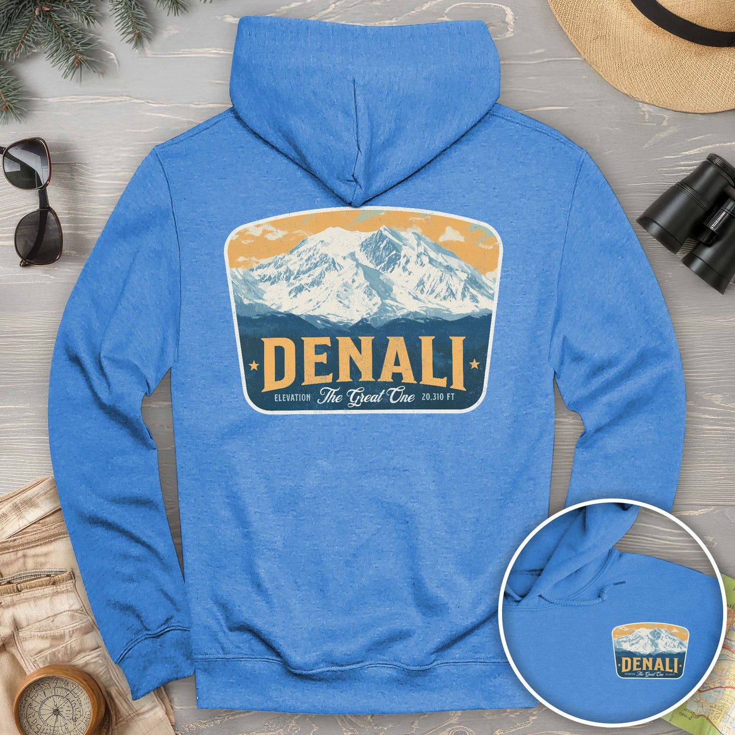 Denali "The Great One" Vintage Badge Hoodie