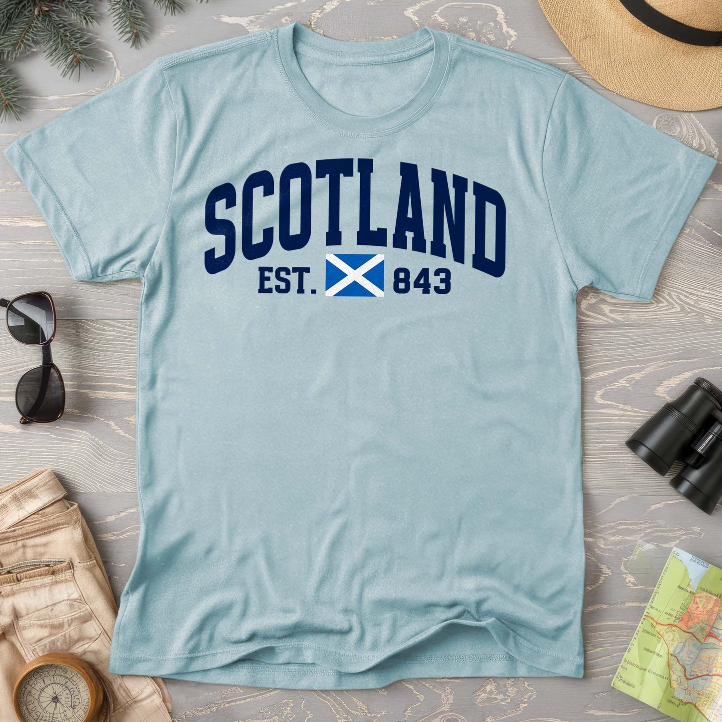 Scotland Varsity Flag Comfort Colors T-Shirt