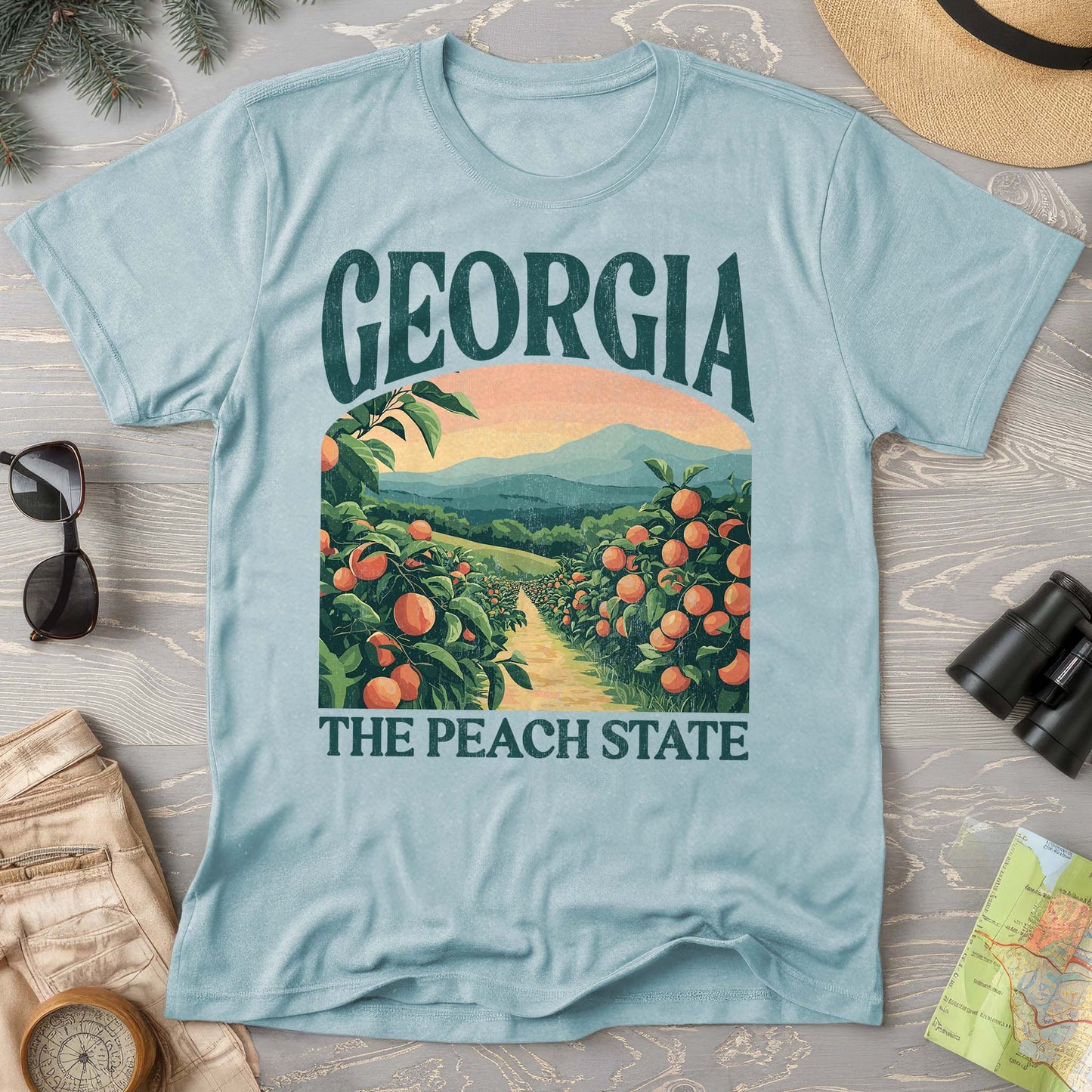 Georgia The Peach State "Big and Bold" Comfort Colors T-Shirt