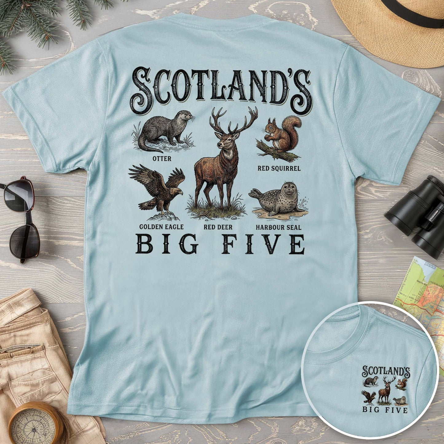 Scotland's Big Five Comfort Colors T-shirt