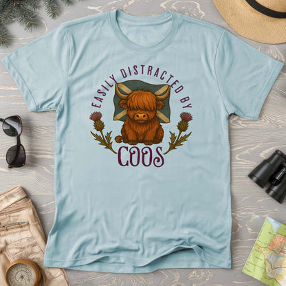 Easily Distracted By Coos Comfort Colors T-Shirt