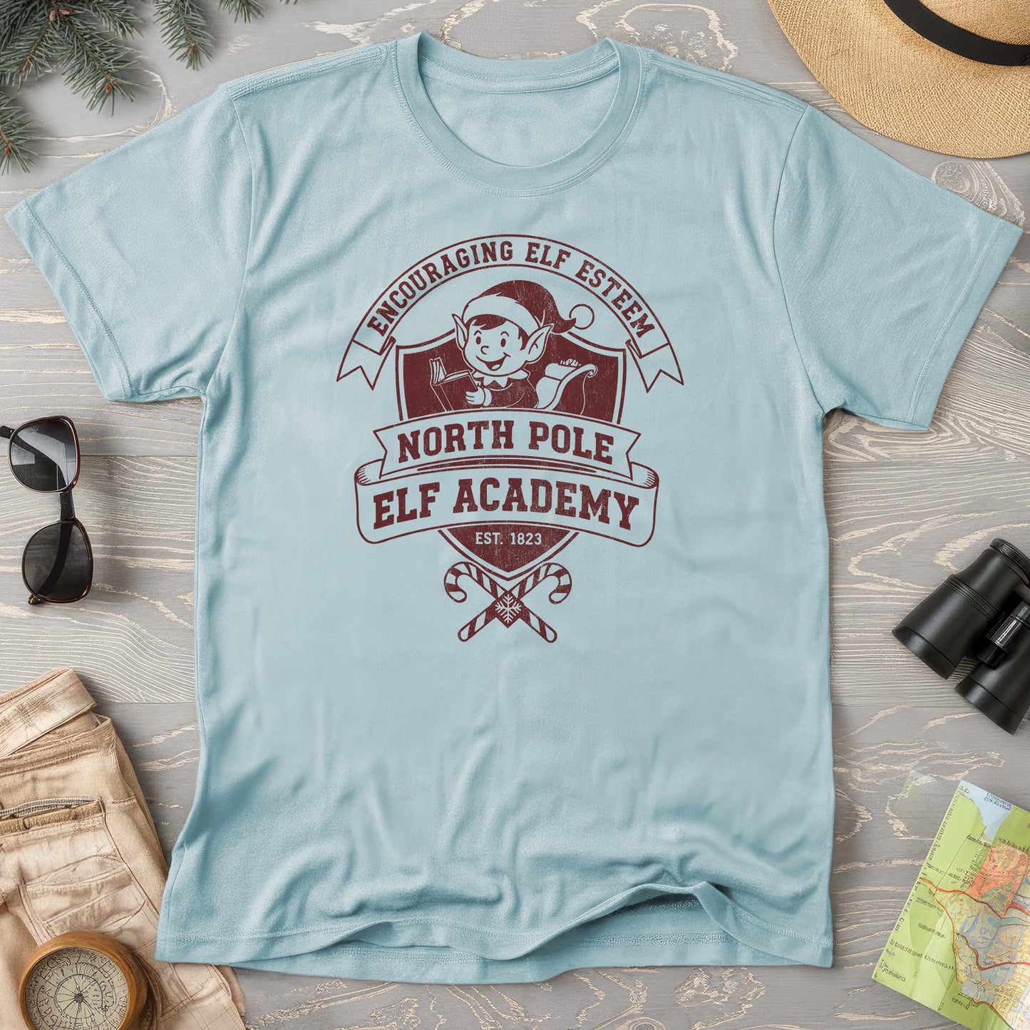 North Pole Elf Academy Comfort Colors T-Shirt