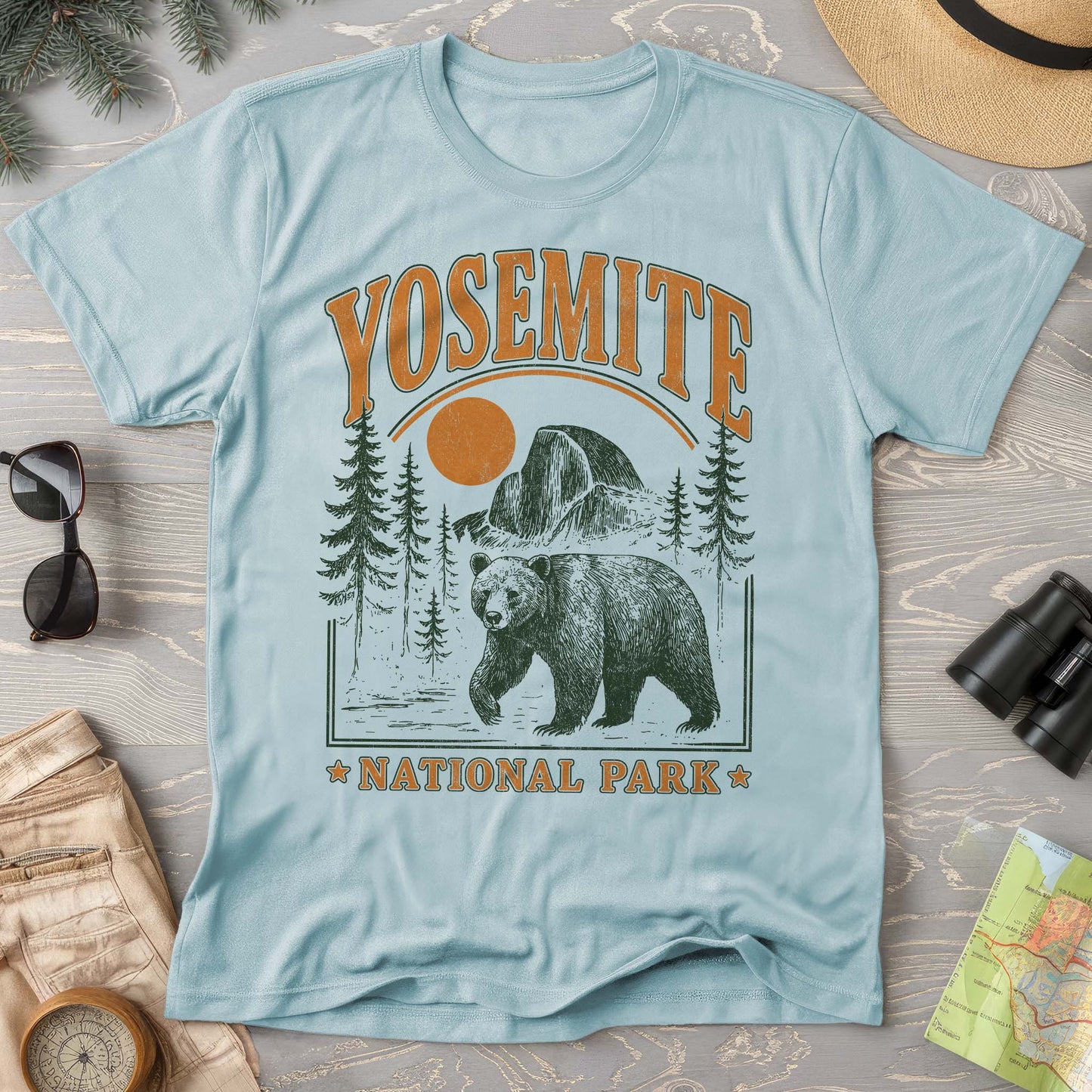 Yosemite National Park "Vintage El Capitan Bear" Comfort Colors T-shirt