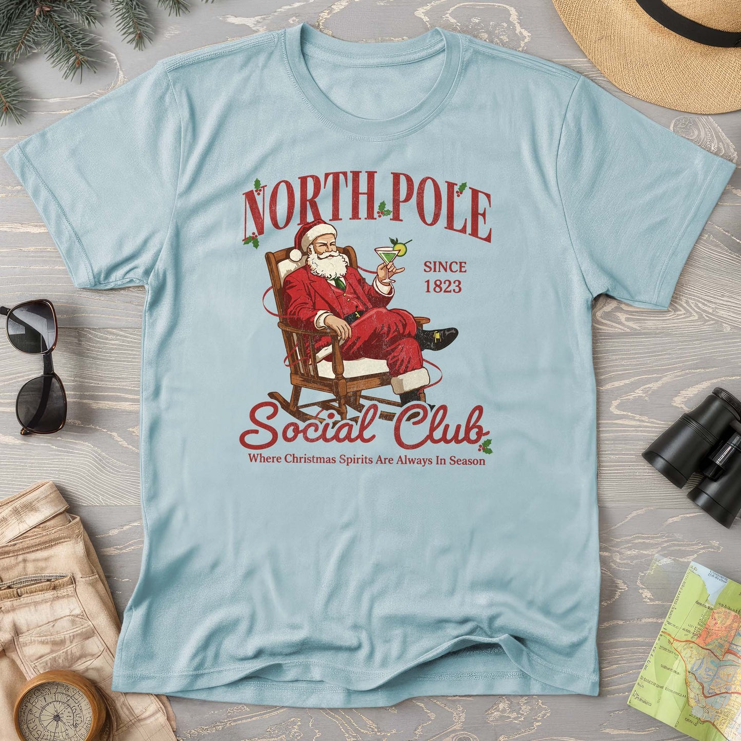 North Pole Social Club Comfort Colors T-shirt