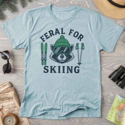 Feral for Skiing Comfort Colors T-shirt
