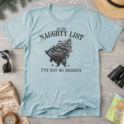 Naughty List Racoon Xmas Comfort Colors T-shirt