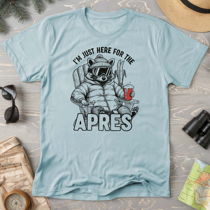 Just Here for the Apres "Raccoon" Comfort Colors T-shirt