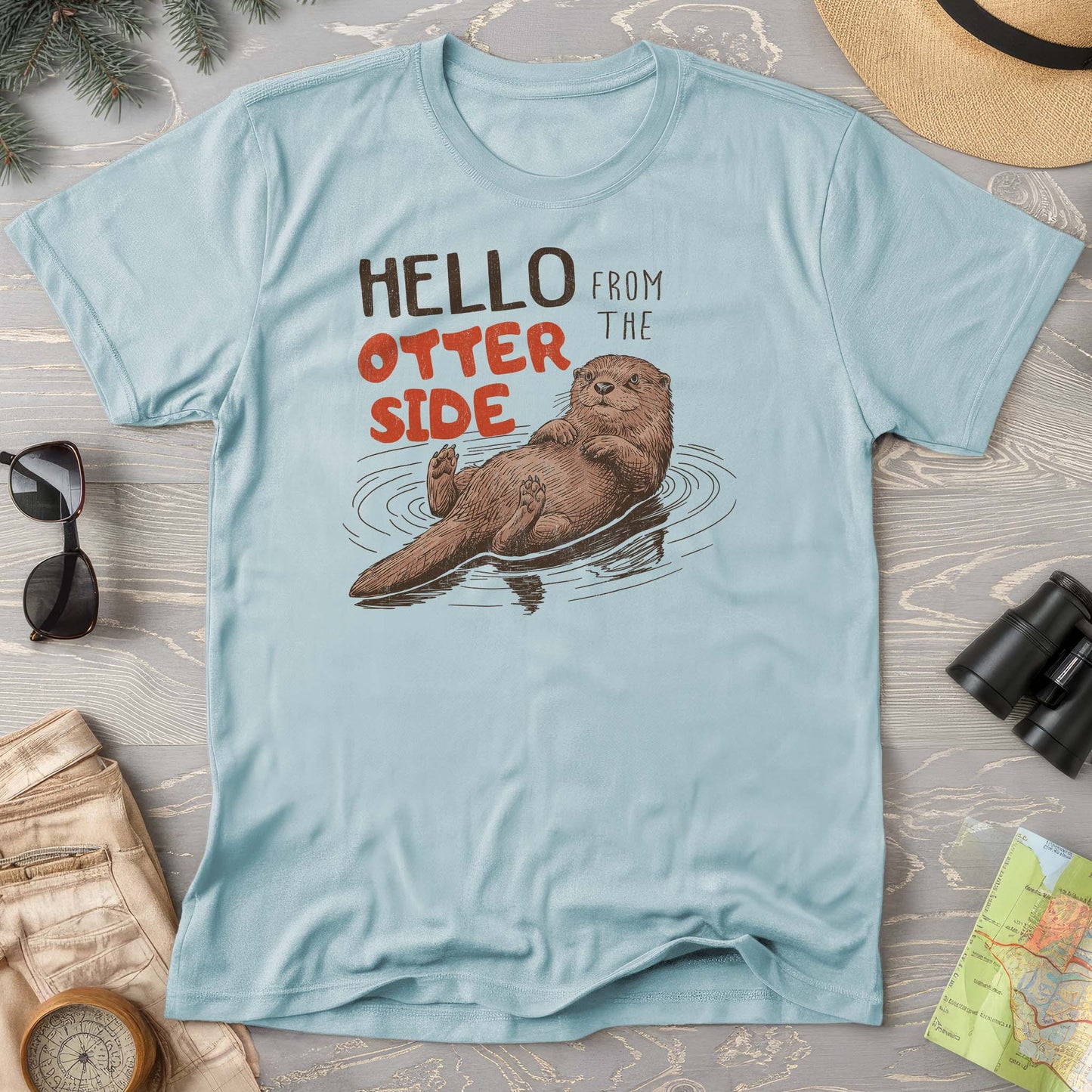 Hello From the Otter Side Comfort Colors T-shirt