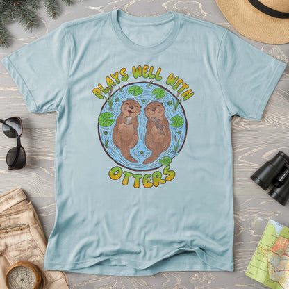 Plays Well With Otters Comfort Colors T-shirt
