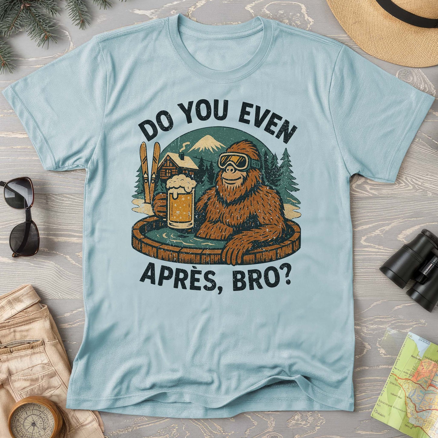 Bigfoot Apres Comfort Colors Tshirt