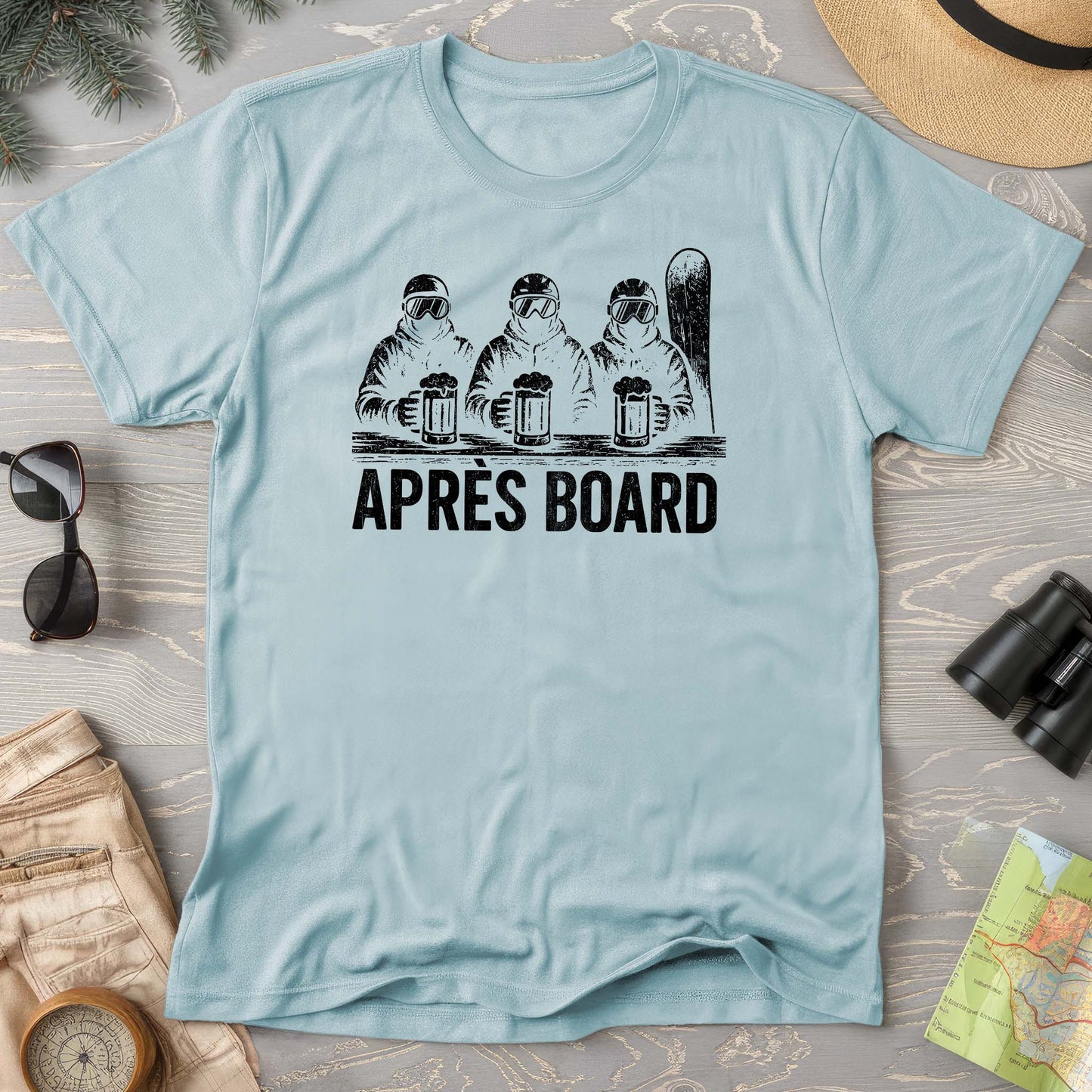 "Apres Board" Snowboard Comfort Colors T-shirt