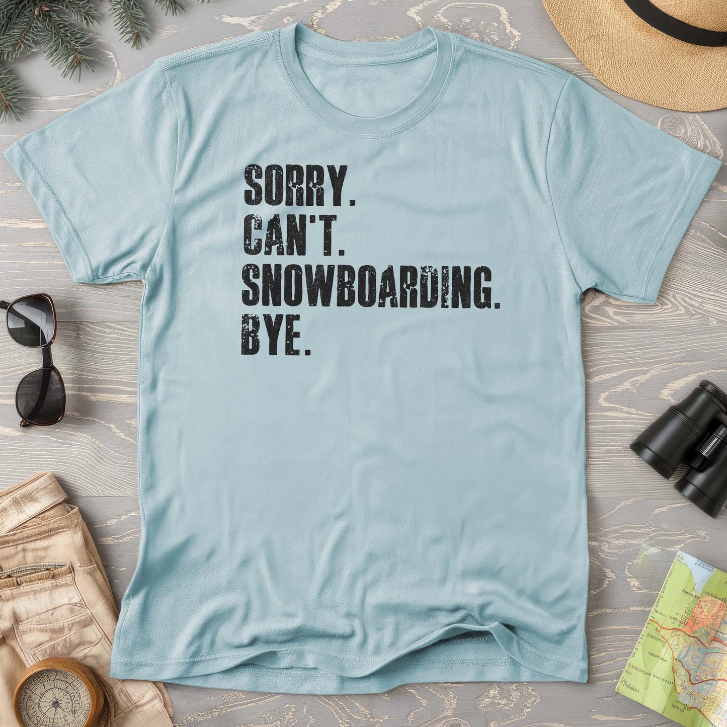 Sorry Snowboarding Comfort Colors T-shirt