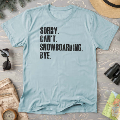 Sorry Snowboarding Comfort Colors T-shirt