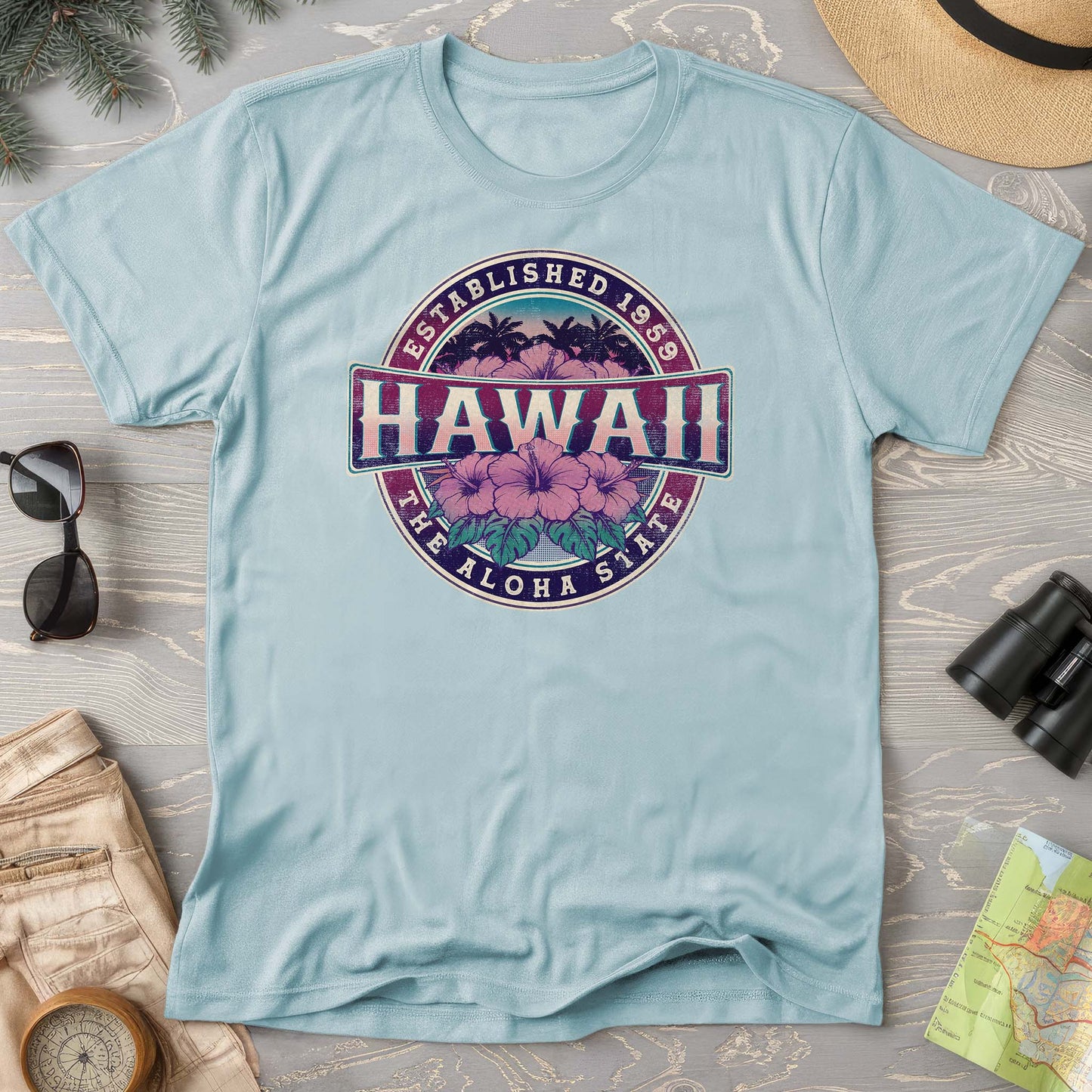 Hawaii Badge Comfort Colors T-shirt