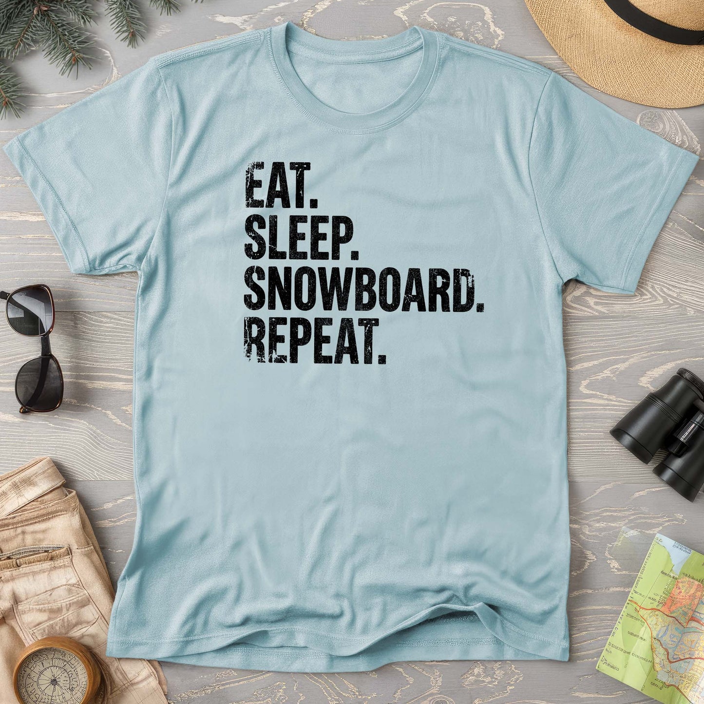 Eat Sleep Snowboard T-shirt