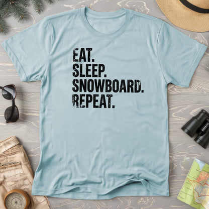 Eat Sleep Snowboard T-shirt