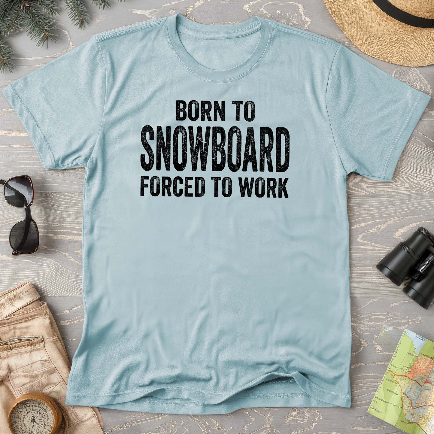 Born To Snowboard Comfort Colors T-shirt