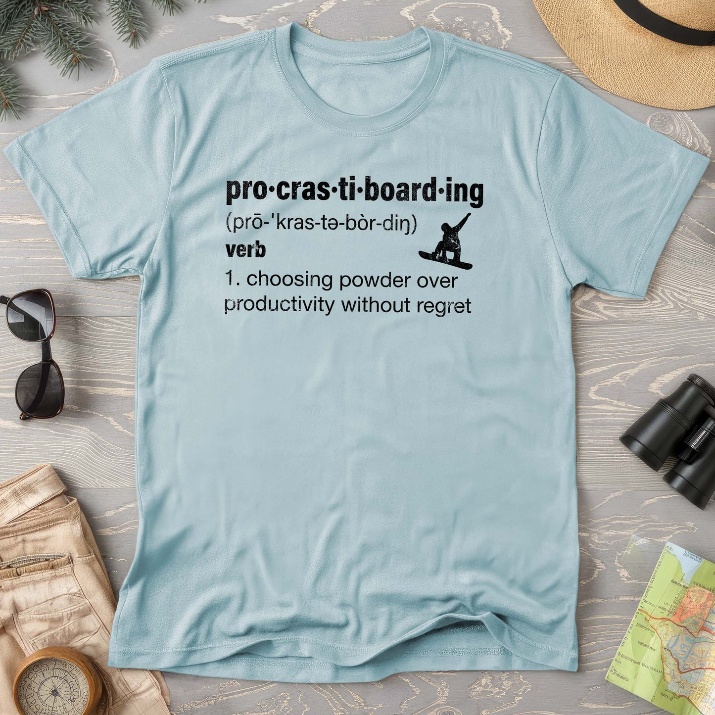 Procrastiboarding Snowboard T-shirt