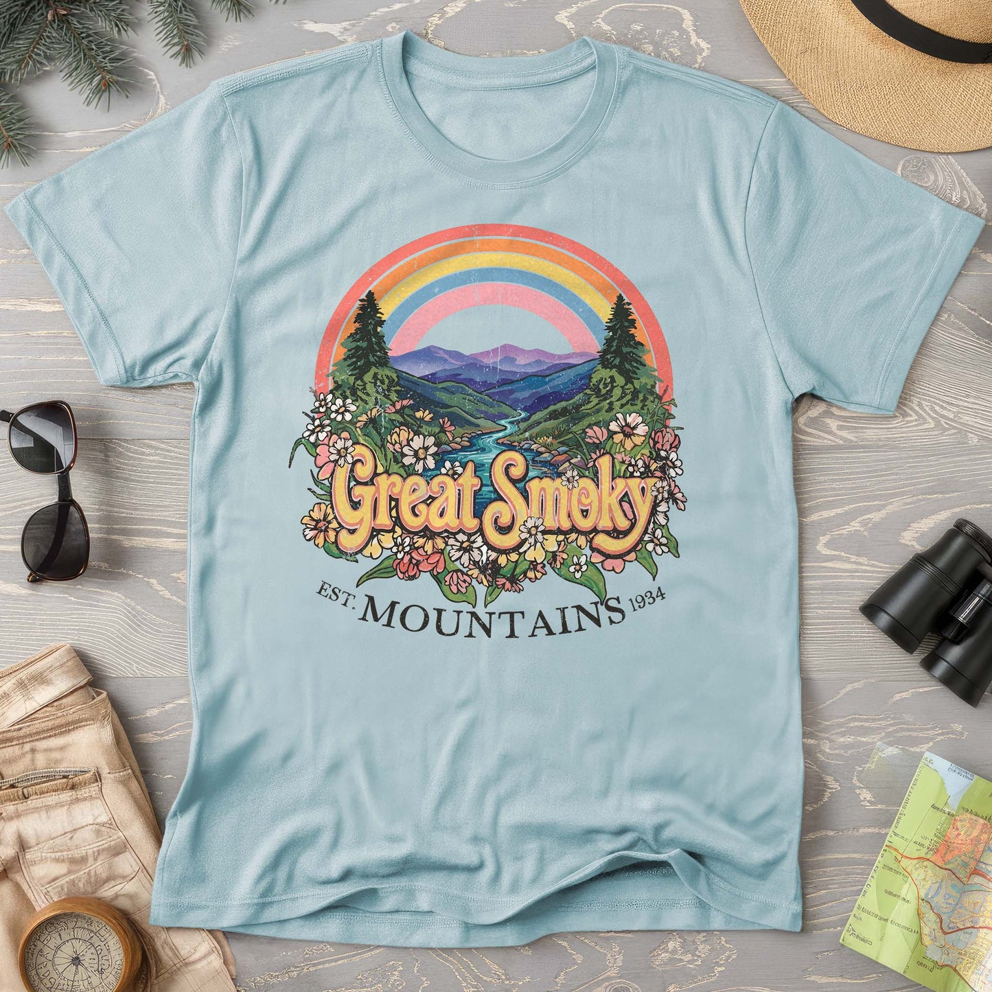 Smoky Mountains Rainbow T-Shirt