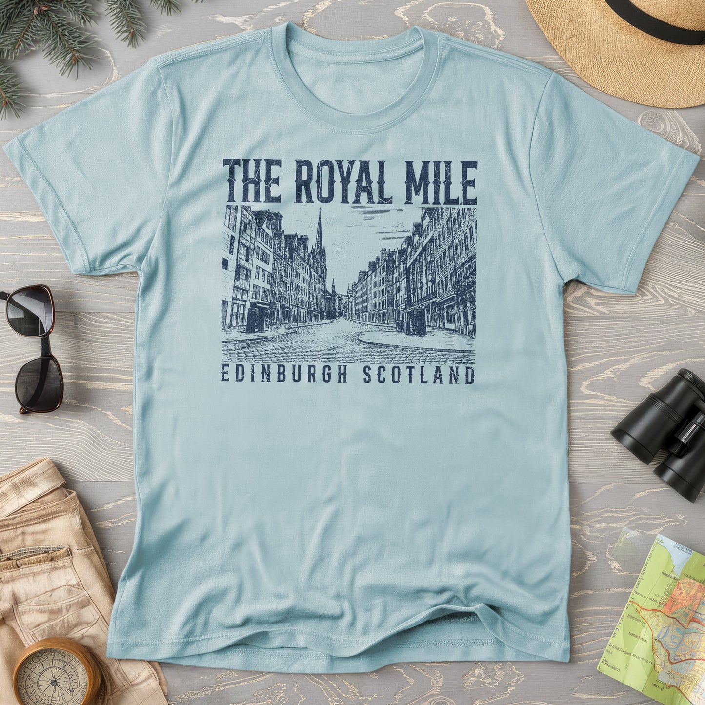 Royal Mile Scotland Sketch T-Shirt