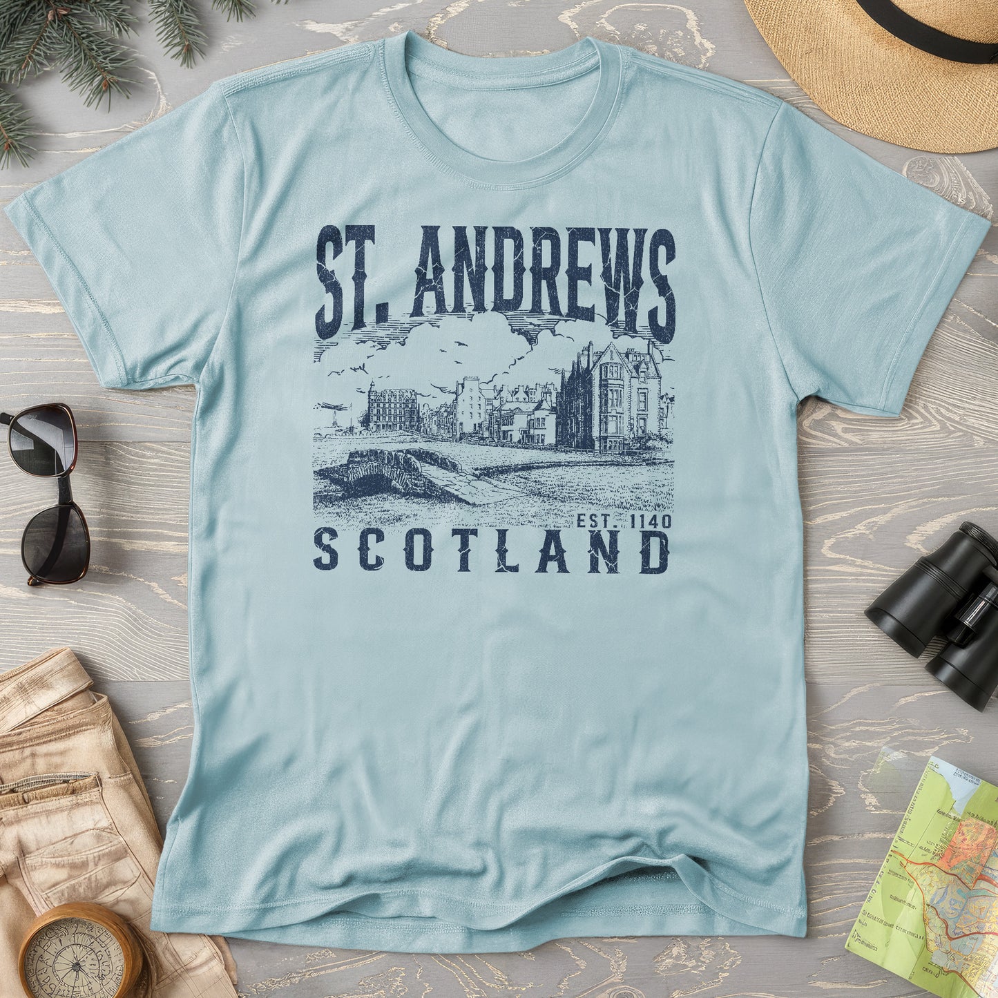 St. Andrews Scotland Sketch T-Shirt