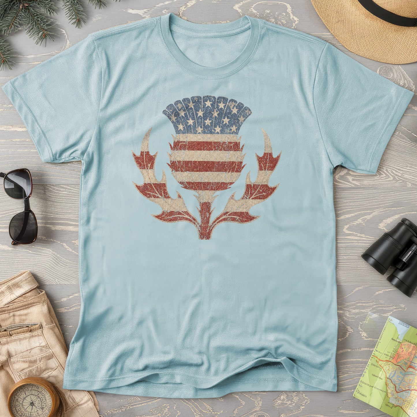 Vintage Flag Thistle T-Shirt