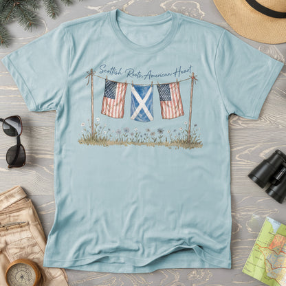 Scottish Roots American Heart T-Shirt