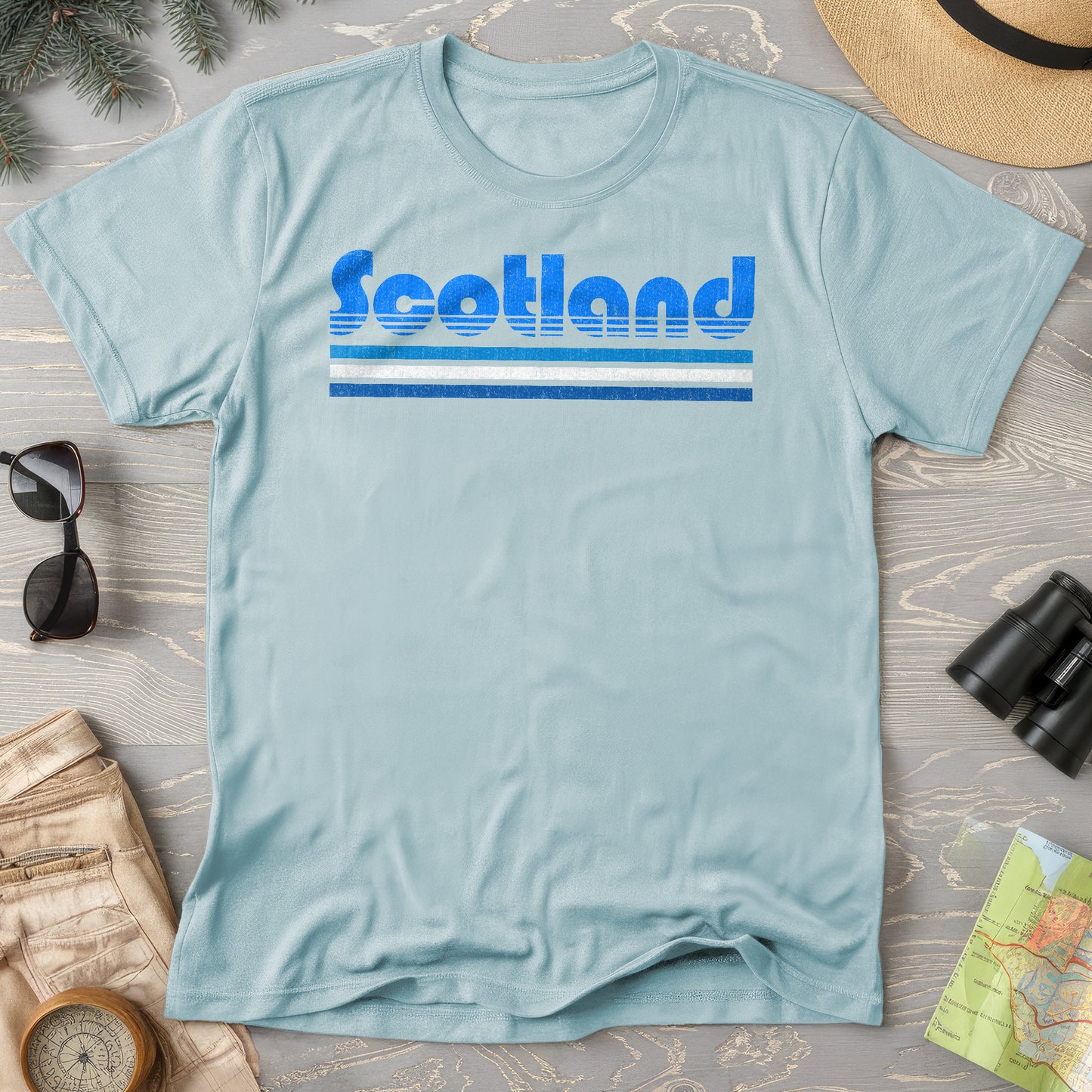 Scotland Retro Stripe T-Shirt
