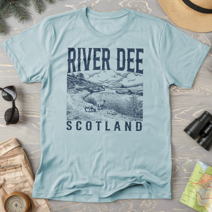 River Dee Scotland Sketch T-Shirt
