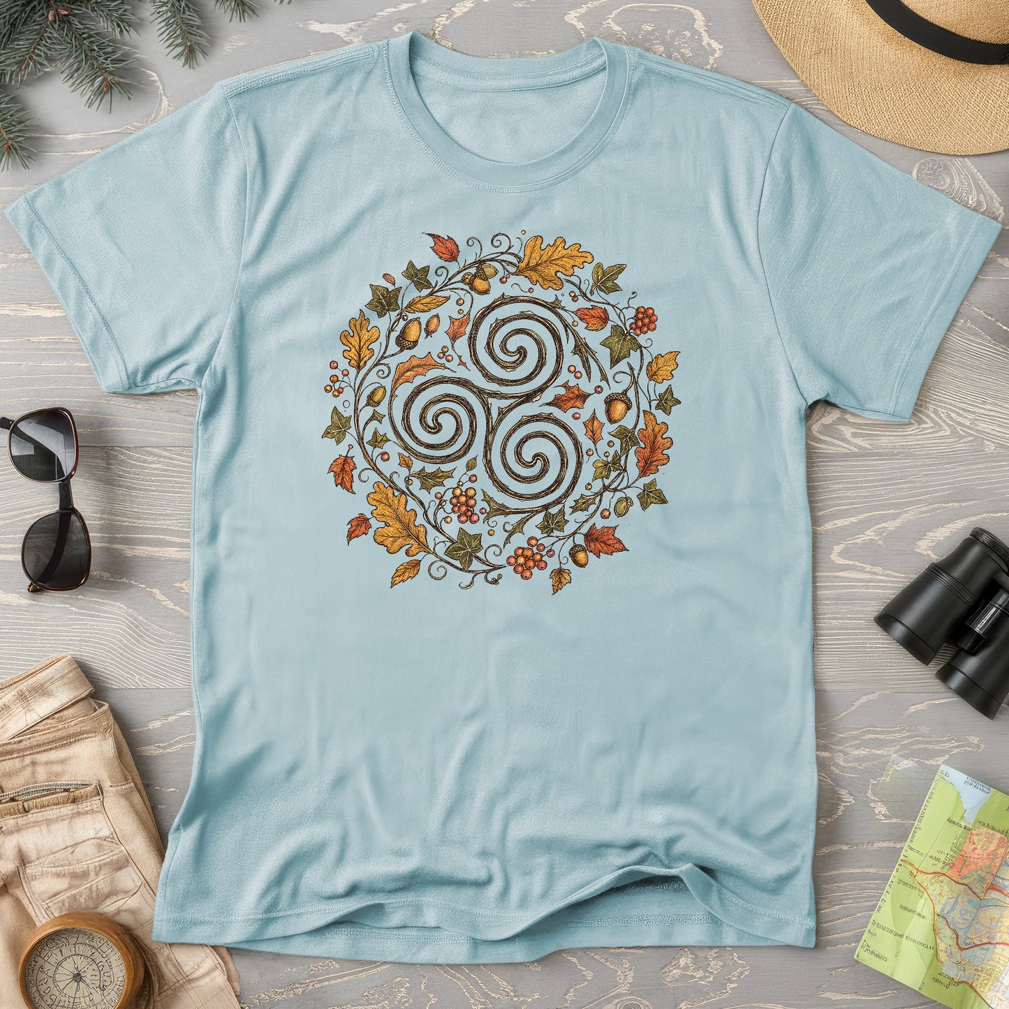 Celtic Autumn Spiral T-Shirt