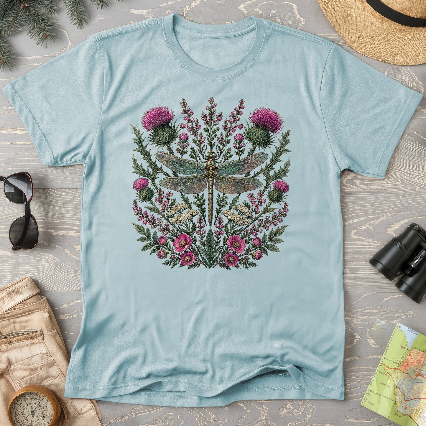 Wild Dragonfly Thistle T-Shirt