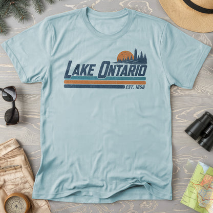 Lake Ontario Retro Stripe T-Shirt