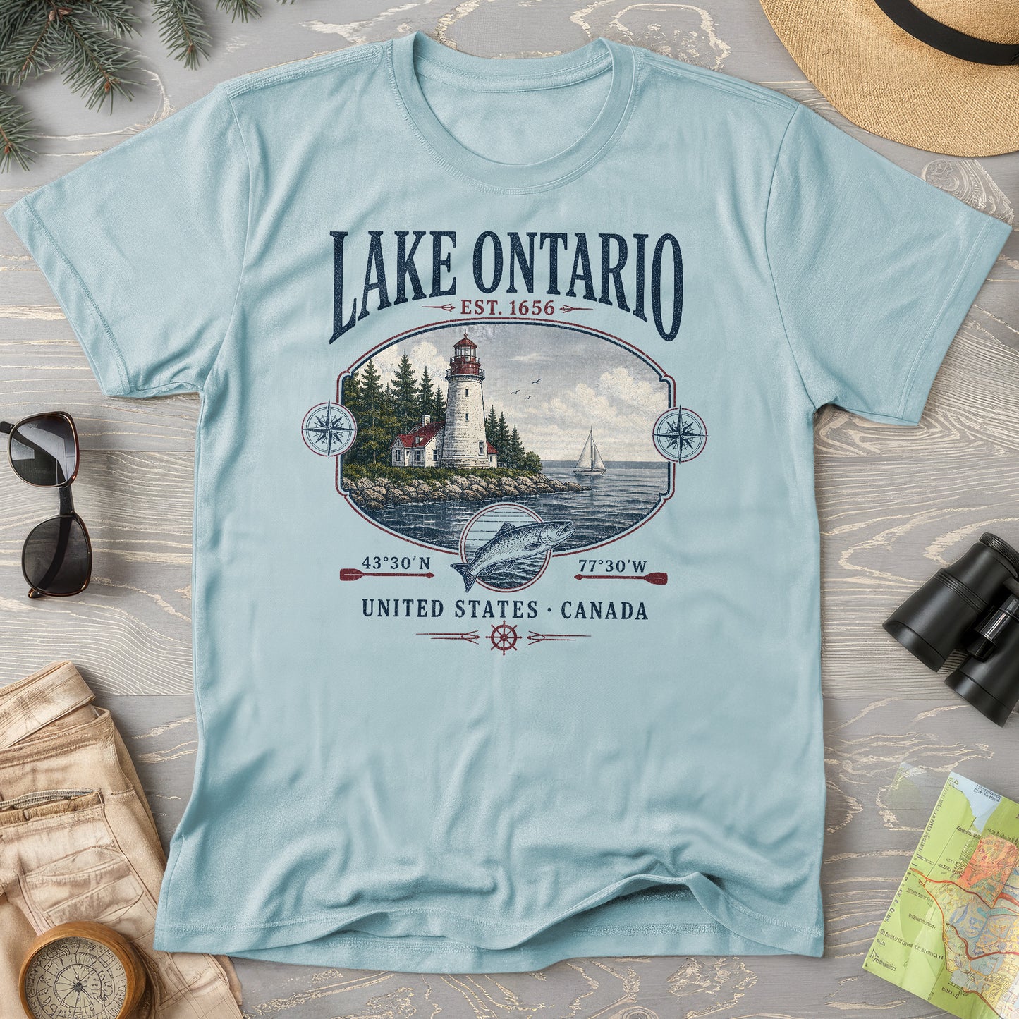Lake Ontario Retro 90's T-Shirt